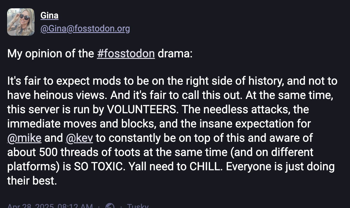 gina@fosstodon.org mastodon thread