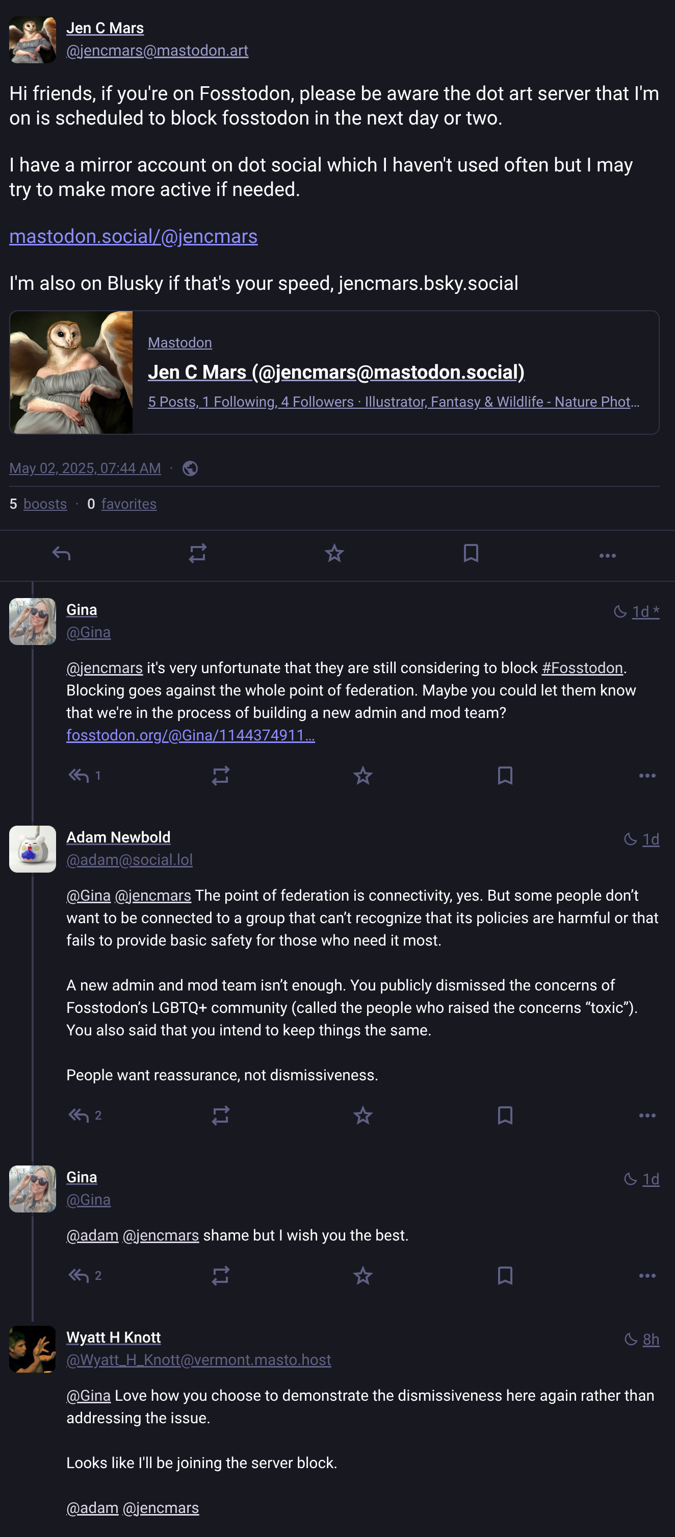 jencmars@mastodon.art mastodon thread